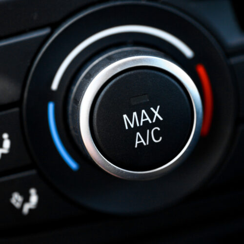 air conditioning control in a car